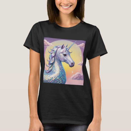 Fantasy Creature Design - Draken & Eenhoorns Kunst T-shirt (Voorkant)