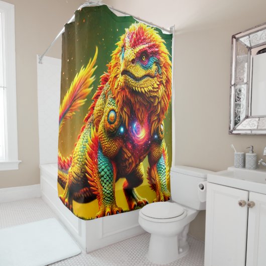 Fantasy Creature Douchegordijn (In situ)