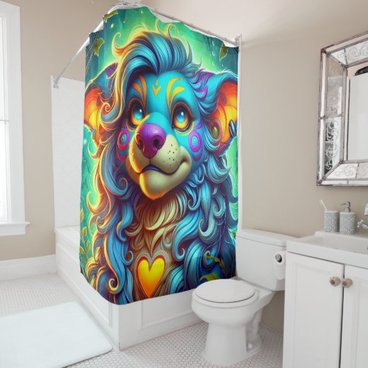 Fantasy Creature Douchegordijn (In situ)