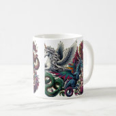 Fantasy Creatures Sticker Koffiemok (Voorkant rechts)