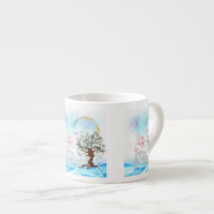 Fantasy Crystal Horse Carriage Espresso Kop