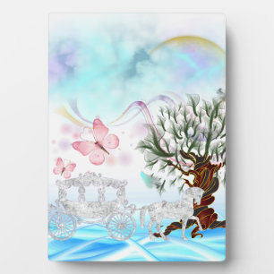 Fantasy Crystal Horse Carriage Fotoplaat