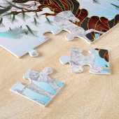 Fantasy Crystal Horse Carriage Legpuzzel (Zijkant)