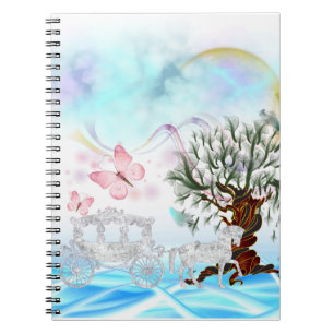 Fantasy Crystal Horse Carriage Notitieboek