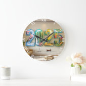 Fantasy Cute 2025 Four Numbers Grote Klok (Huis)