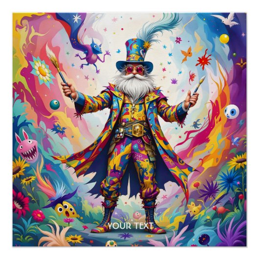 Fantasy Cute Abstracte Levendige Schilder Perfect Poster (Voorkant)