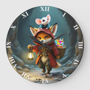 Fantasy Cute Baby Vos Muis Grote Klok