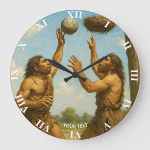 Fantasy Cute Basketbal Prehistorische Finale Grote Klok