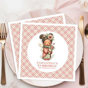 Fantasy Cute Fairy Blush 6de Verjaardagsfeest Serv Servet