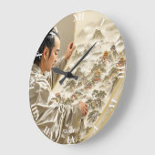 Fantasy Cute Japanese Painter Landscape Grote Klok (Hoek)