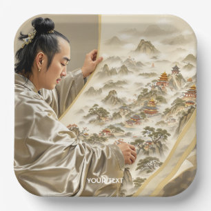Fantasy Cute Japans Schilder Landschap Papieren Bordje