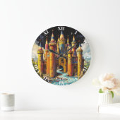 Fantasy Cute Kasteel Van Potloden Grote Klok (Huis)