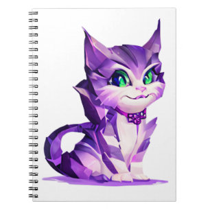 Fantasy Cute Kawaii baby Cheshire cat kitten Notitieboek