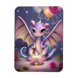 Fantasy Cute Kawaii baby dragon Magneet