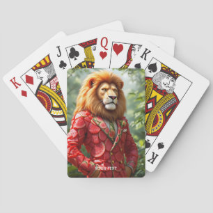 Fantasy Cute Leeuw Watermeloen Pak Pokerkaarten