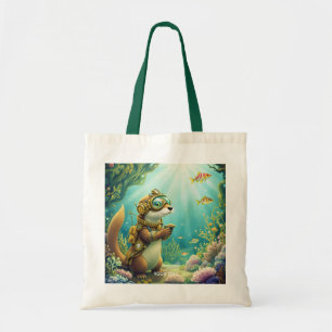 Fantasy Cute Otter Steampunk Pak Tote Bag