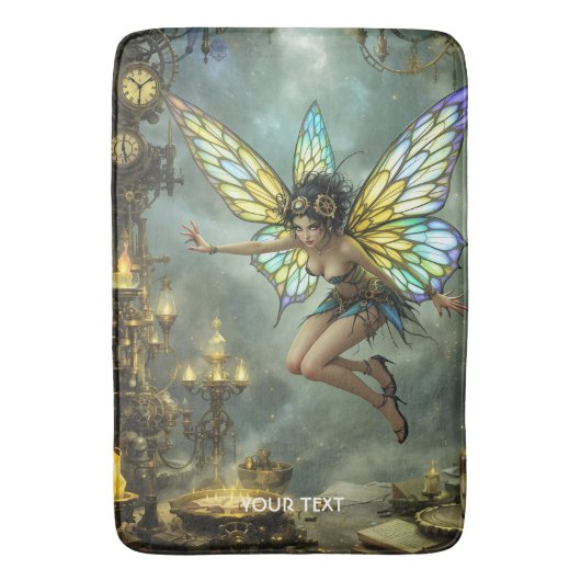 Fantasy Cute Pixie Vlindervleugels Badmat (Voorkant Verticaal)