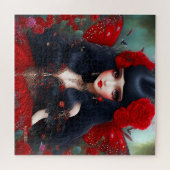 Fantasy Cute Red Fairy Princess Legpuzzel (Horizontaal)