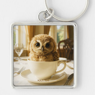Fantasy Cute Thee Uil Baby Sleutelhanger