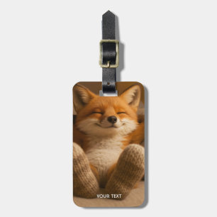 Fantasy Cute Vos En Sokken Bagagelabel