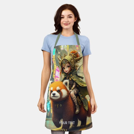 Fantasy Cute Wilde Panda Rit Schort (Gedragen)