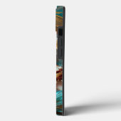 Fantasy dame met luit & vlinder vogel Case-Mate iPhone case (Achterkant / Links)