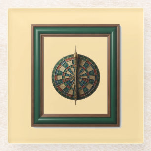 Fantasy Dartbord Met Futuristische Dart Glazen Onderzetter