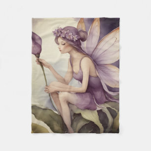Fantasy de paarse fee fleece deken