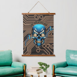 Fantasy Design | Crypto Btc | Motivation | Blue Hangend Wandkleed
