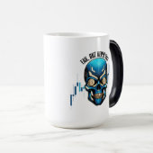 Fantasy Design | Crypto Btc | Motivation | Blue Magische Mok (Voorkant rechts)