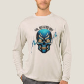 Fantasy Design | Crypto Btc | Motivation | Blue Tri-Blend Shirt (Voorkant volledig)
