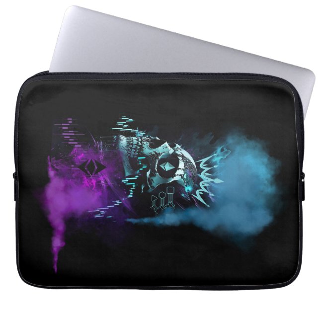 Fantasy Design | Cryptocurrency | Ethereum Laptop Sleeve (Voorkant)