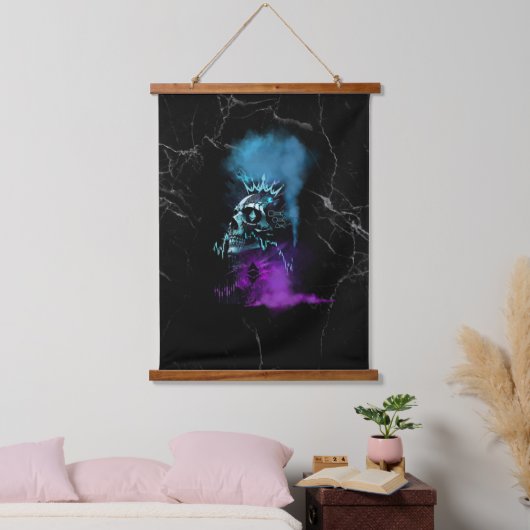 Fantasy Design | Cryptocurrency | Ethereum Marble Hangend Wandkleed (Slaapkamer)