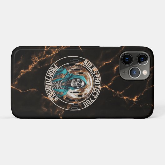 Fantasy Design marble | Grim Reaper | Motivation Case-Mate iPhone Case (Achterkant (horizontaal))