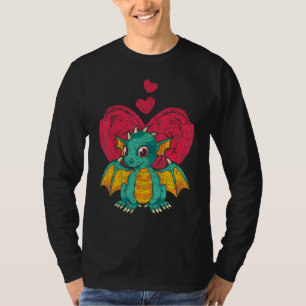 Fantasy Dier Draak   Hartjes Schattige Draak T-shirt