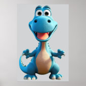 Fantasy Dinosaur Poster (Voorkant)