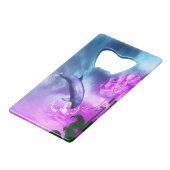 Fantasy Dolphin Kredietkaart Flessenopener (Voorkant Gekanteld)
