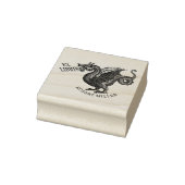 Fantasy Draak Ex Libris Bibliotheekboek Rubberstempel (Stempel)