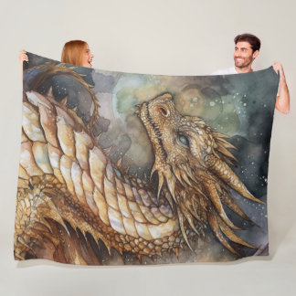 Fantasy draak Fleece Deken
