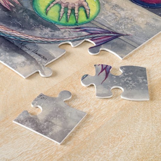 Fantasy Draak Kunst Puzzel (Zijkant)