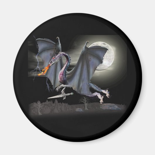 Fantasy draak magneet (Voorkant)