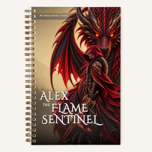 Fantasy Draak Schildwacht Mythisch Avontuur Notitieboek
