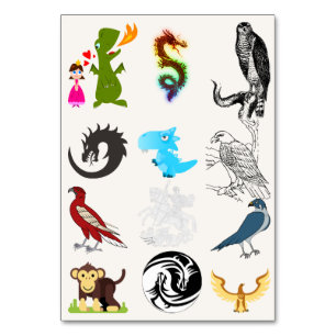 Fantasy Draak Tafelkaarten Magische Bruiloft Kaart