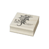 Fantasy Dragon, aangepaste ex libris boek Rubberstempel (Stempel)
