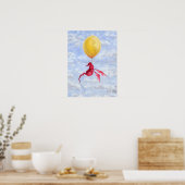Fantasy Dragon Art Poster - omhoog in de lucht (Keuken)