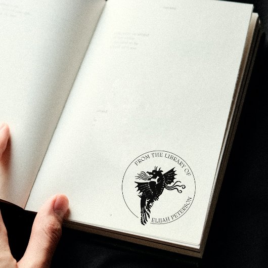 Fantasy Dragon Book uit de bibliotheek van Rubberstempel