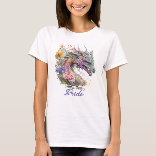 Fantasy Dragon Bride T-shirt (Voorkant)