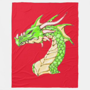Fantasy Dragon Fleece Blanket Deken