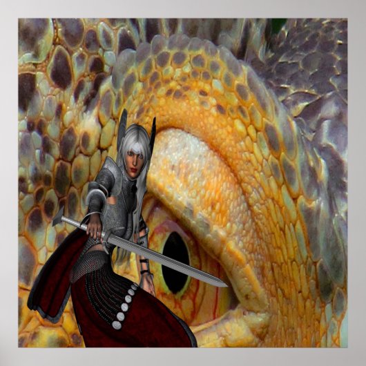 Fantasy Dragon Folk Tale Poster (Voorkant)