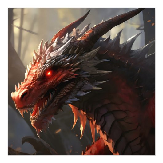 Fantasy Dragon Foto Afdruk (Voorkant)